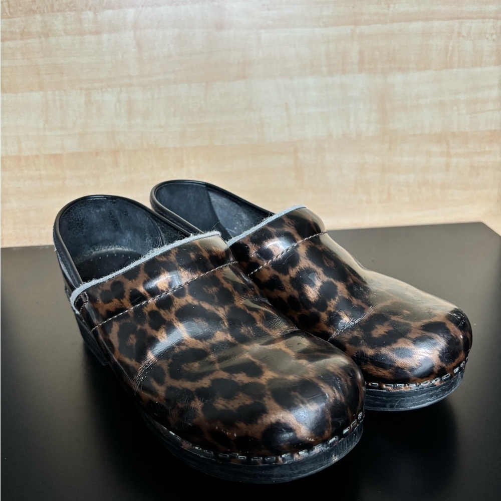 Dansko Leopard Print Women's Clogs